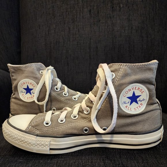 Converse All Stars Grey High Tops - Unisex - Picture 1 of 9